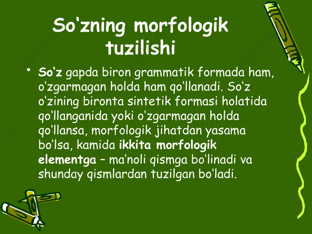 so'zlarning morfologik va morfemik tuzilishi - Page 4
