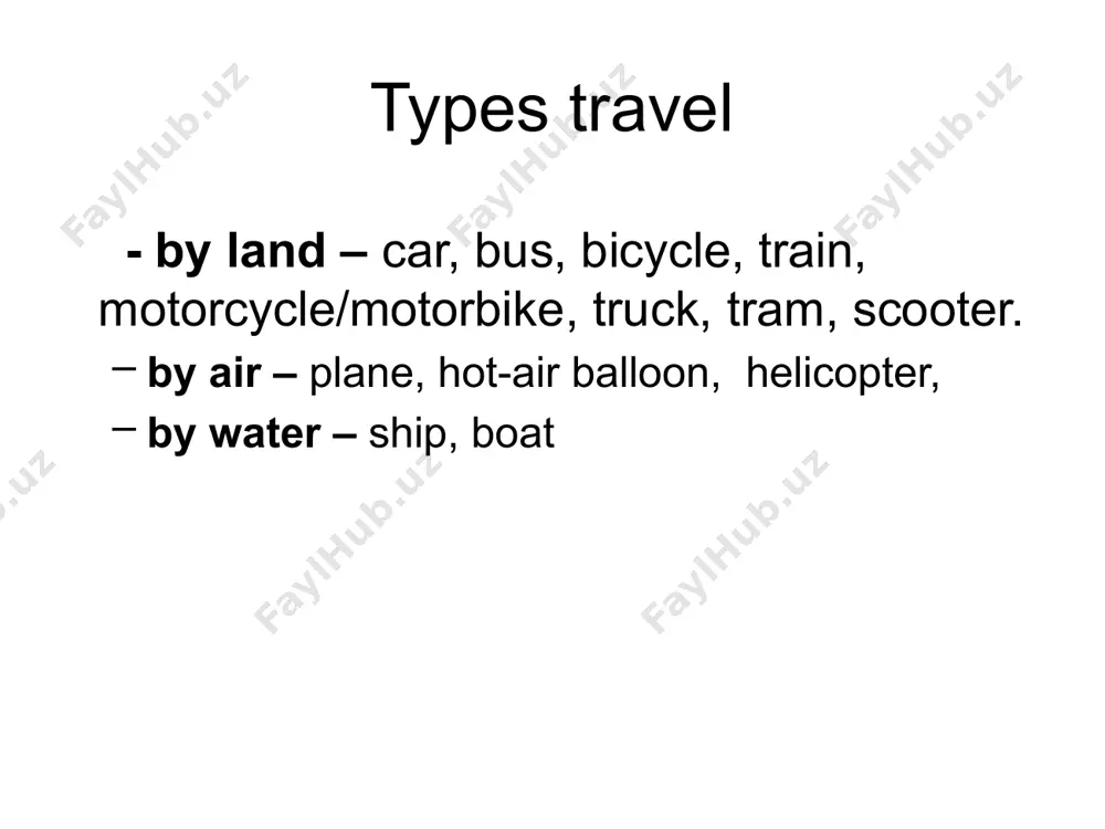 traveling trends: reasons and means - Page 3