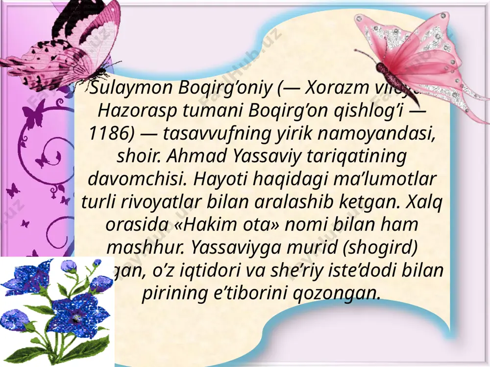 sulaymon boqirg'oniy haqida ma'lumotlar - Page 4