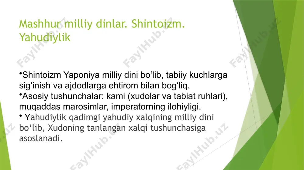 milliy dinlar va ularning xususiyatlari - Page 5
