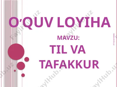 til va tafakkur — PPTX