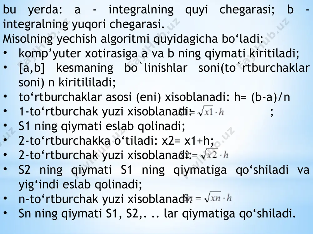 algoritmning xossalari va tasvirlash usullari - Page 4
