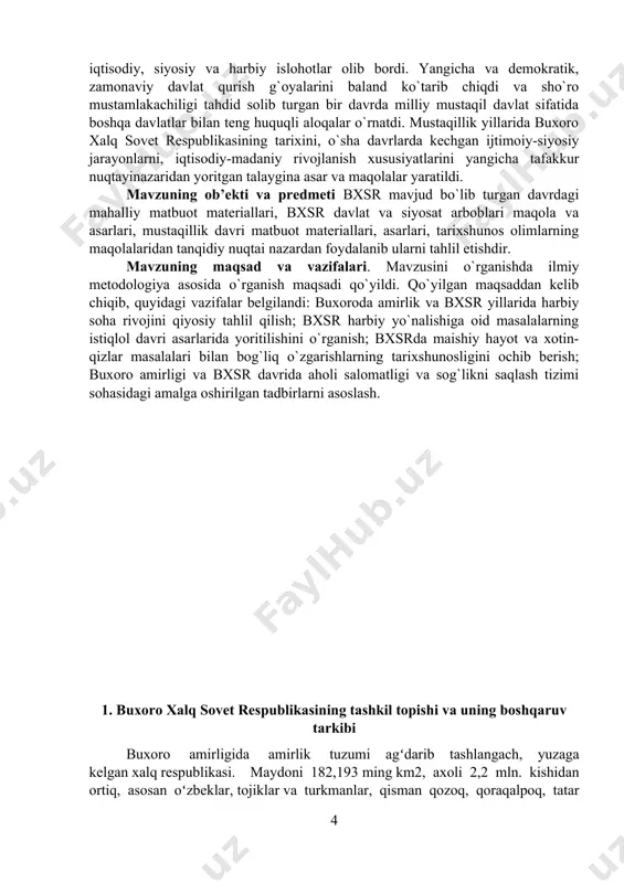 ro amirligi 1868-yilga kelib podsho rossiyasining yarim mustamlakasiga aylangandan soʻng xalqning tirikchiligi ilgaridan ham ogʻirlashgan edi. amirlikdagi xalq qoʻzgʻolonlari podsho rossiyasi qoʻshinlari yordamida bostirilardi. rus maʼmurlari amirlikda katta imtiyozlarga ega boʻlgan . rossiyadagi demokratik jarayonlar, 1908-yil turkiyada boʻlgan yosh shurklar inqilobi, xususan petrograddagi 1917-yil fevral inqilobidan keyin amirlik hududida jadidchilik va undan oʻsib chiqqan yosh buxoroliklar harakati kuchaydi. sharqdagi yirik davlatlardan biri hisoblangan buxoro amirligi 1868-yilga kelib podsho rossiyasining yarim mustamlakasiga aylangandan soʻng xalqning tirikchiligi ilgaridan ham ogʻirlashgan edi. amirlikdagi xalq qoʻzgʻolonlari podsho rossiyasi qoʻshinlari yordamida bostirilardi. rus maʼmurlari amirlikda katta imtiyozlarga ega boʻlgan. rossiyadagi demokratik jarayonlar, 1908-yil turkiyada boʻlgan yosh shurklar inqilobi, xususan petrograddagi 1917-yil fevral inqilobidan keyin amirlik hududida jadidchilik va undan oʻsib chiqqan yosh buxoroliklar harakati kuchaydi. 1917-yil 7 aprelda amir olimxon mamlakatda islohotlar oʻtkazish toʻgʻrisida farmon chiqardi. lekin amirning bu farmoni amalda joriy qilinmadi. jadidlar buxoro shaharda namoyish uyushtirgandan soʻng ( buxoroda 1917-yil aprel namoyishi), mamlakatda …