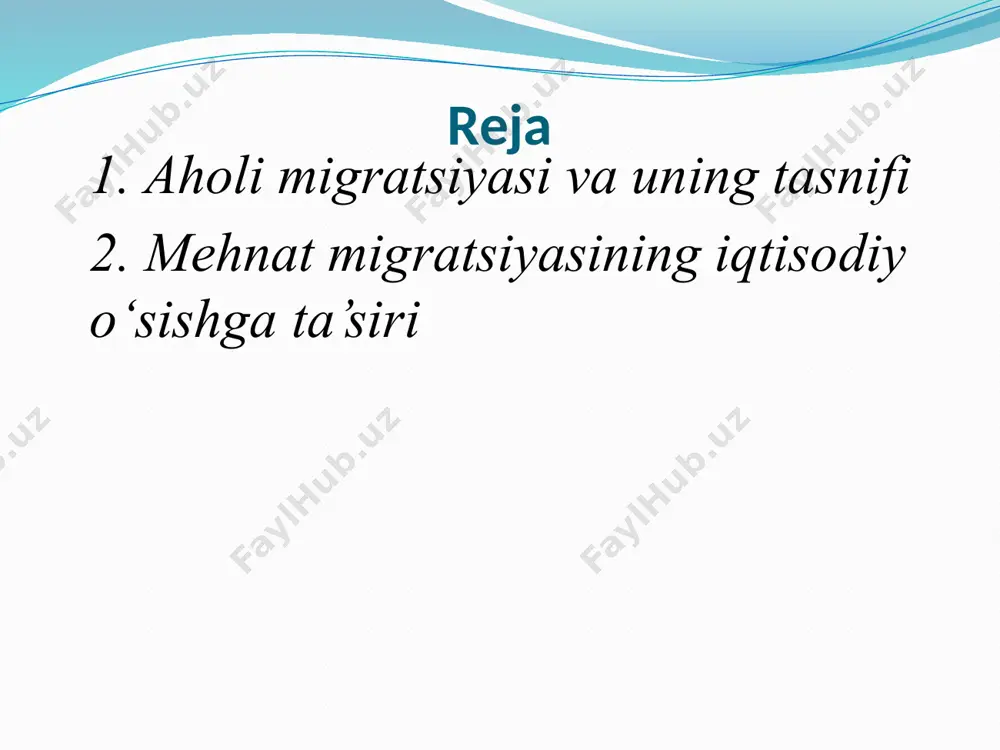 ijtimoiy va siyosiy integratsiyaning globallashuvi, buning oqibatida mehnat bozorining globallashuvi tashkil etadi. uning fikricha, xalqaro migratsiyaga taalluqli bo`lgan joriy jarayonlar bir yo`la bir necha darajada amal qilishi mumkin. xalqaro migratsiya, d. messining hisoblashicha, ijtimoiy, iqtisodiy va siyosiy o‘zgarishlar natijasida paydo bo`ladi va rejali iqtisodiyot amal qiladigan hamda qishloq xo‘jaligi ishlab chiqarishiga asoslangan jamiyatlarda kapitalistik munosabatlarning ustunlik qilishiga olib keladi. migratsiya oqimlari zich joylashgan mintaqalarda emas, balki bozor transformatsiyasi sodir bo`layotgan va uning global iqtisodiyotga qo‘shilayotgan joylarda paydo bo`ladi. ya’ni “migratsiya bozorning kamchiligi emas, aksincha, uning o'zgarishi natijasidir”. yuqorida qayd qilingan nazariyalar bilan birga 1960-yillarda e. li tomonidan ishlab chiqilgan migratsiyaning ekonometrik modeli ham mavjud. u e.lining jalb etuvchi va turtib chiqaruvchi omillari, deb ham nomlangan. e.lining jalb etuvchi va turtib chiqaruvchi omillari jalb etuvchi omillar: 1.iqtisodiy rivojlanish darajasi 2.daromad darajasi 3.xavfsizlik 4.mehnat bozorida ish toppish imkoniyati turtib chiqaruvchi: 1. iqtisodiy omillar 2. ijtimoiy va siyosiy omillar 3.noqulay tabiat va ob-havo …