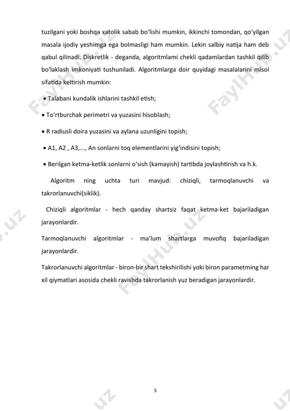 1 5 while i>0 and a[i]>key 6 a[i+j] =a[i] 7 i=i-1 8 a [i+1]=key ushbu usulda tartiblanmagan elementlarning ketma-ketligidan navbatma-navbat har bir oldingi tartiblangan element bilan taqqoslanib tanlanadi va mos o‘ringa joylashtiriladi. joylashlashtirib saralashni berilgan tartiblanmagan elementlar ketma-ketligi misolida ko‘ramiz: {40, 11, 83, 57, 32, 21, 75,64} saralash jarayoni quidagi chizmada har bir bosqichda tahlil qilinayotgan element aylanaga olib tasviriangan. yuqoriga strelka orqali tahlil qilinayotgan element kelib joylashgan joy belgilangan, ramkaga ketma-ketlikning tartiblangan qismi olingan. birinchi bosqichda ikkita boshlang‘ich element taqqoslanadi. ikkinchi element birinchi elementdan kichik bo‘lganligi tufayli, u bitta pozitsiya o‘ngga siljiydigan birinchi element joyiga kelib joylashadi. ketma-ketlikning qolgan qismi esa o‘zgarmasdan qoladi. ikkinchi bosqichda tartiblanmagan ketma-ketlikdan element tanlanadi va avvalgi ikkita tariblangan elementlar bilan taqqoslanadi. u element avvalgi elementdan kattaligi tufayli, o‘z joyida qoladi. so'ngra, to‘rtinchi, beshinchi va keyingi elementlar butun ro'yxat (yettinchi bosqichda joyga ega bo‘lgunicha) tartiblanmaguncha tahlil qilinadi. joylash usuli bo’yicha saralsh dasturi qo'shish usulida saralash …