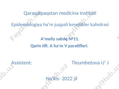 qarin tifi — PPT