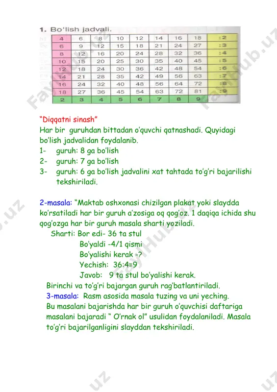 otilganlarni mustahkamlash matematika 2-sinf - Page 4