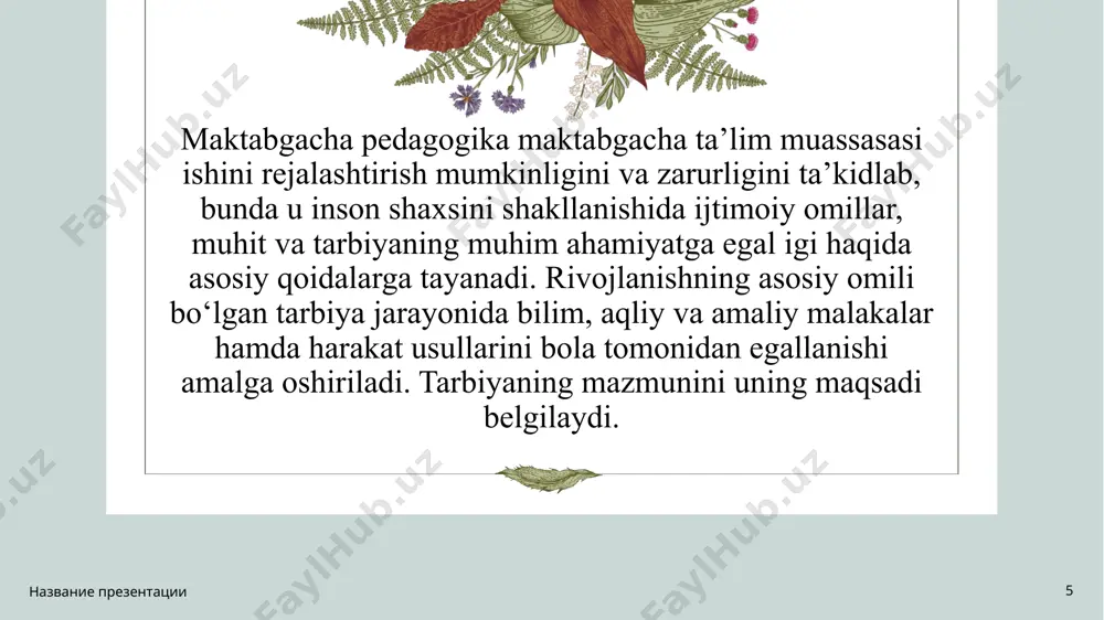 pedagogik jarayonlar va metodlar - Page 5