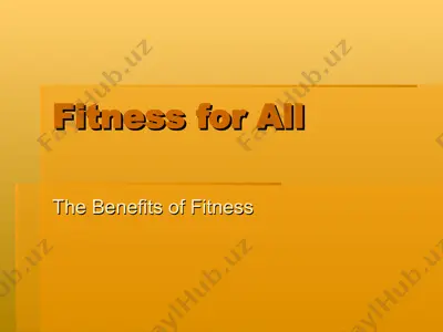 fitness for all — PPT