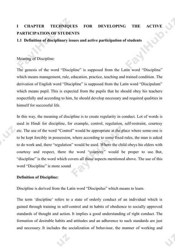 democratic society, to provide help to man in achieving knowledge, strength, habits, interest and ideas which are envisaged for the up-gradation of self, his companies and whole of the society. importance of discipline: discipline is very much important in life. in absence of it man cannot utilize powers properly given by nature (god). through discipline only man can attain power and by this power he becomes capable of developing of his natural tendencies with personal view point. along with it, discipline is also very much important from social view point. the great philosopher, aristotle said, “a nation is not built by mountains and trees, for withstanding it is built by character of its citizens”. this statement is completely true. when the citizens of some country would be disciplined they would be capable of taking their country on the path of progress. a disciplined person is of good character, and pious …