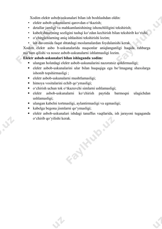 elektr tarmoqlarida texnika xavfsizligi - Page 4