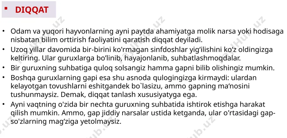 oliy nerv faoliyati. xotira va unga ta’sir etuvchi omillar - Page 5