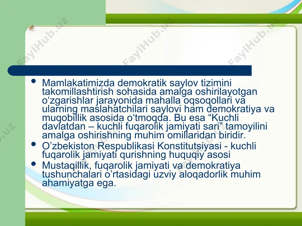 kuchli davlatdan - kuchli fuqarolik jamiyati sari konsepsiyasi - Page 5