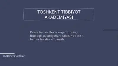 keksa bemor — PPTX