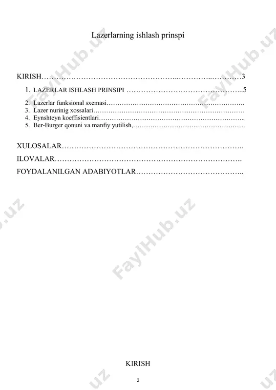 o‟quv qo‟llanmalar yaratish ham zikr etilgan dolzarb masalaning tarkibiy qismi hisoblanadi. “lazer fizikasi” fanudan o‟quv qo‟llanmasini yaratiga qo‟l urildi. demak, universitet talabalari uchun shu kungacha o‟zbek tilida mavjud bo‟magan “lazer fizikasi” o‟quv qo‟llanmasini yaratish dolzarb masala tarkibidagi ishdir. “lazer fizikasi” fanidan o‟quv qo‟llanmasini tayyorlashda davlat ta‟lim standarti (dts), o‟quv dasturi va rejasi asos qilib olindi. bu sohadagi ilmiy, o‟quv adabiyotlari, turli anjuman materiallari va internet materiallari tahlil etildi. natijada fan dasturi tuzilib, qo‟llanma mundarijasi shu dastur asosida shakllantirildi. demak, davlat meyoriy xujjatlari va mavjud ilmiy va o‟quv ta‟lim-tarbiya vositalari izlanish ishi (qo‟llanma yaratish faoliyati) ning ob‟ekti hisoblanadi. tayyorlangan “lazer fizikasi” fani bo‟yicha o‟quv qo‟llanmasi andijon davlat universiteti fizika-matematika fakulteti “fizika” ta‟lim yo‟nalishi 3-kurs talabalarini o‟qitishda sinovdan o‟tkazildi. sinov davrida fan uchun tuzilgan reyting tizimi, tizimning “joriy baholash”, “oraliq baholash” va “yakuniy baholash” bosqichlari uchun tayyorlangan oddiy va test savollari, ular asosida tayyorlangan variantlar, tarqatma materiallar o‟quv jarayonida sinab ko‟rildi va …