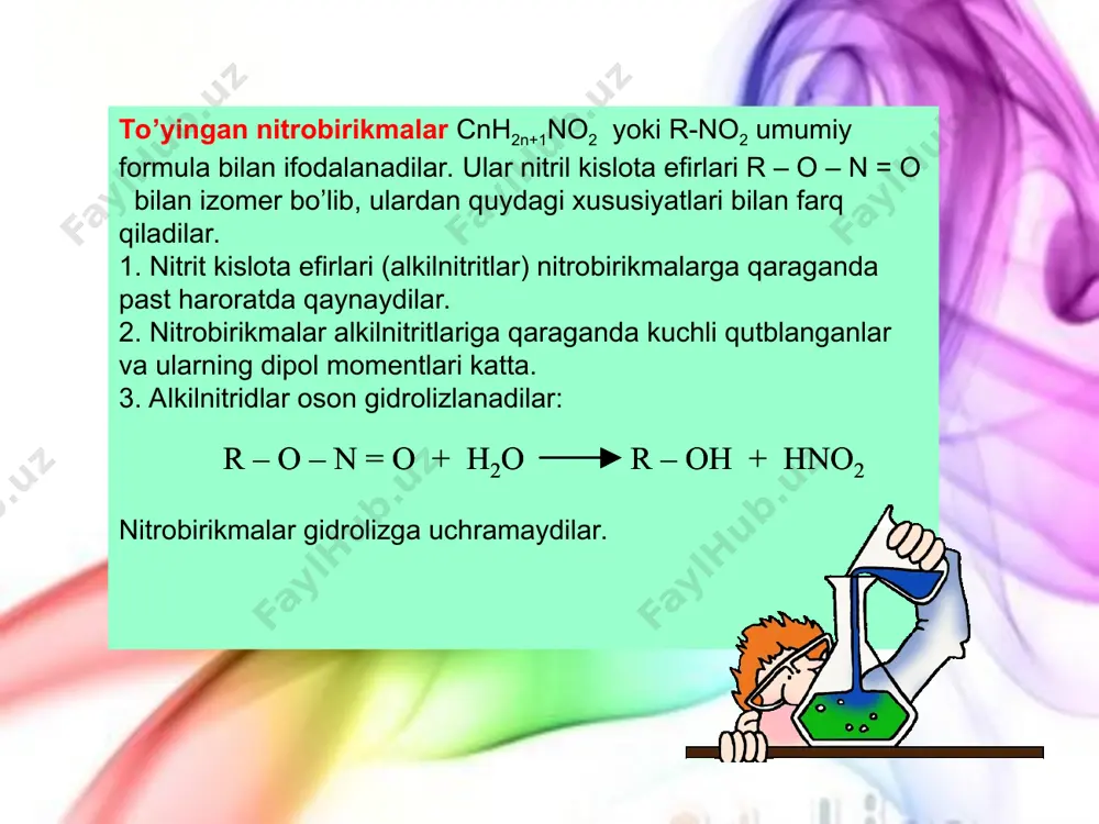 = n = o no 2 no 2 r – ch 2 + hono h 2 o + r – c = n = o no 2 no 2 ch 3 – no 2 + ch 2 o ch 2 – ch 2 oh + 2ch 2 o no 2 – c – ch 2 oh no 2 ch 2 oh ch 2 oh ch 3 – no 2 + ch 2 o ch 2 – ch 2 oh + 2ch 2 o no 2 – c – ch 2 oh no 2 ch 2 oh ch 2 oh 2r – ch = n – ona 2r – ch = n – oh 2r – cho + n 2 o + h 2 o h 2 so 4 o o 2r 2 ch = n – ona 2r 2 ch = n – oh 2r 2 c = o + …