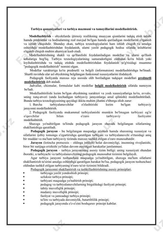 i muayyan oiladagi kattalarning o’z tasavvurlariga ko’ra, bolalarda shakllantirilishi lozim deb hisoblangan aqliy-jismoniy, ma'naviy-axloqiy, ijtimoiy-estetik sifatlarni qaror toptirishga qaratilgan, onglilik darajasi va pedagogik natijasi turlicha bo’lgan harakatlar tizimidan iboratdir. shu ma'noda oila tarbiyasini shaxsni ijtimoiylashtirishning bir qadar nazorat qilinadigan yo’li deyish mumkin. negaki, oila tarbiyasi shaxsni ma'lum darajada muayyan jamiyatda yashay olishga tayyorlashga xizmat qiladi. oila tarbiyasi samaradorligi oilaning ijtimoiy mavqei, ma'rifat darajasi, moddiy imkoniyati, tayanadigan ma'naviy qadriyatlari tizimiga bog’liq. oila tarbiyasida tayanilgan omillarning qandayligiga qarab, shaxs ijtimoiylikka moyil, ijtimoiylikka befarq, aksilijtimoiy bo’lib shakllanishi mumkin. har qanday jamiyat taraqqiyotini unda ijtimoiylikka moyil shaxslarning ko’pligi ta'minlashidan kelib chiqiladigan bo’lsa, oila tarbiyasi qanchalik katta mavqega egaligi ayon bo’ladi. oila tarbiyasi samaradorligi ko’p jihatdan undagi shaxslik imkoniyatlari qanday ekaniga bog’liq bo’ladi. oiladagi shaxslik imkoniyatlari, bir tomondan, oilaning tarkibi (to’liq yo to’liqsiz, ko’pbolali yoki kambolali, aka-uka, opa-singil, bobo-buvi singari yaqin qarindoshlarning bor yoxud yo’qligi)ga bog’liq bo’lsa, ikkinchi tomondan, oiladagi kattalar dunyoqarashining sog’lomligi, ma'rifiy-intellektual darajasining …