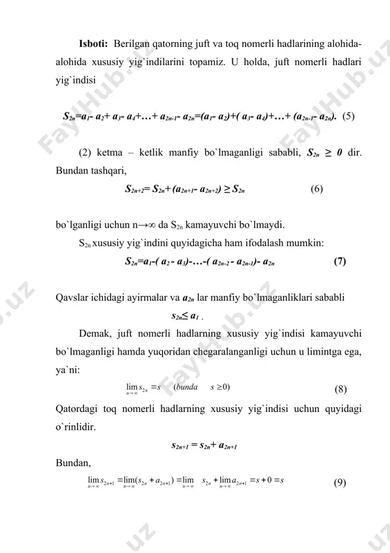 ishorasi almashinuvchi qatorlar - Page 3