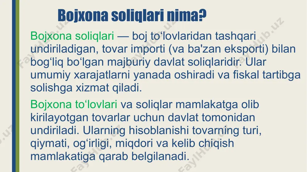 bojxona to'lovlari va soliqlar - Page 5