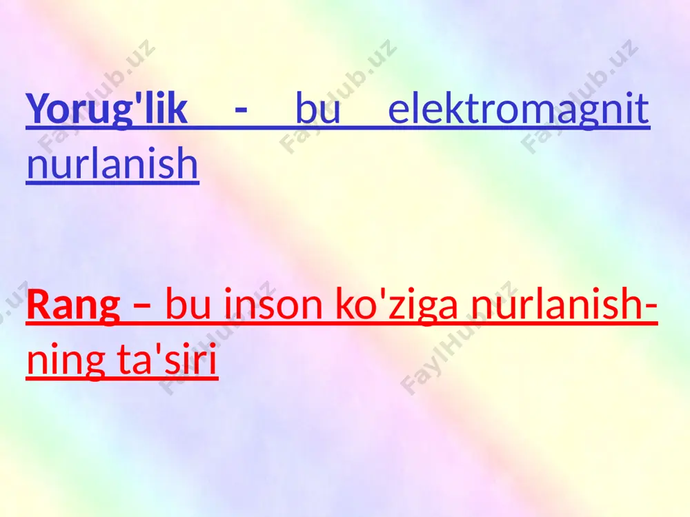 rang modellari - additiv, subtraktiv, pertseptsion (rgb, cmy, cmyk, hsv) - Page 4
