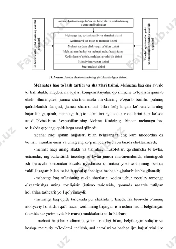 sita murojaat qilishi yoki mehnat organlarining bepul vositachiligi orqali ish joyini erkin tanlash huquqiga ega. mehnat qilish huquqini amalga oshirishda davlat quyidagilarni: · ish bilan ta`minlash tizimi, shu jumladan, turli mehnat rejimidagi ishni tanlash erkinligini; · ishga qabul qilishni qonunga xilof ravishda rad etishdan va mehnat shartnomasini g`ayriqonuniy ravishda bekor qilishdan himoyalanishini; · maqbul keladigan ish tanlash va ishga joylashishga bepul yordam berishni; · har kim kasbga va ishga ega bo`lishda, mehnat qilish va ish bilan ta`minlanish shart-sharoitlarida, mehnatga haq olishda, xizmat pog`onasidan yuqorilab borishda teng imkoniyatlar yaratishni; · yangi kasbga (mutaxassislikka) bepul o`qitishni, bandlikka ko`maklashish markazlarida yoki ularning yo`llanmasi bilan boshqa o`quv yurtlarida stipendiya to`lab malakasini oshirishni; · boshqa joydagi ishga qabul qilinganda moddiy xarajatlar uchun qonun hujjatlariga muvofiq kompensatsiya to`lashni; · haq to`lanadigan jamoat ishlarida qatnashish uchun muddatli mehnat shartnomasi tuzish imkoniyatlarini kafolatlaydi. ish bilan ta`minlashning huquqiy, iqtisodiy va tashkiliy shartlari hamda mehnat qilish huquqini amalga oshirishning kafolatlari …