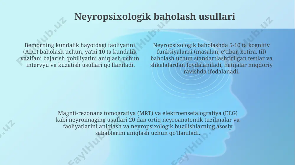 va turini, shuningdek, kognitiv testlar natijalari (mmse, moca) hisobga olinadi. e'tiboringiz uchun rahmat @taqdimot_robot image1.png