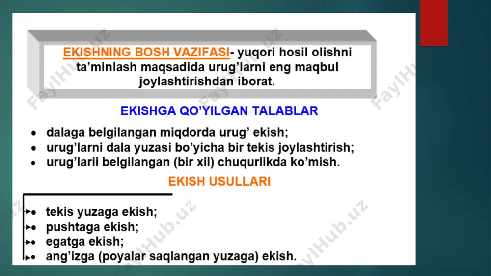 urug’ ekish va ko’chat o’tqazish mashinalari ta'lim darslik - Page 4