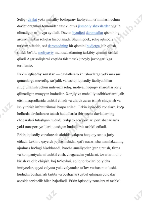 rkibida kichik tadbirkorlik subyektlarining ulushi 2020-yilda 86,5 foizga qadar o'sdi. 2017-yildan boshlab mamlakatimizning yirik sanoat obyektlariga juda katta hajmda xorijiy investitsiya va kredit mablag'lari jalb etilishi natijasida ulardagi ishlab chiqarish hajmi keskin o'sa boshladi. agar yirik korxona va birlashmalar majoziy ma'noda iqtisodiyot organizmining suyak (skelet) qismi deb hisoblansa, u holda kichik biznes ushbu qismga qayishqoqlik, moslashuvchanlik baxsh etuvchi, uning bir maromdagi harakatini ta'minlovchi mushak to'qima hisoblanadi. bu jarayon esa yangi korxonalarning tashkil topishi orqali ta'minlanadi. ya'ni, kichik biznes korxonalari iqtisodiyotdagi talab jadallik bilan o'sib borayotgan tarmoq va sohalarga javoban yangi ishlab chiqarishni tashkil etadi. raqamlarga qaraydigan bo'lsak, 2017—2020-yillar mobaynida mamlakatimizda jami 288 mingdan ortiq korxonalar tashkil etildi. shundan 14,8 mingtasi yirik korxonalar, 273,2 mingtasi kichik biznes korxonalari hissasiga to'g'ri keladi. taraqqiyotning yangi bosqichida mamlakatimizda kichik biznes faoliyati ko'lamining tobora kengayib borayotganini har 1000 nafar aholiga to'g'ri keluvchi kichik tadbirkorlik sub'ektlarining soni orqali ham kuzatishimiz mumkin. ushbu ko'rsatkich 2017-yilda 12,2 birlikni …