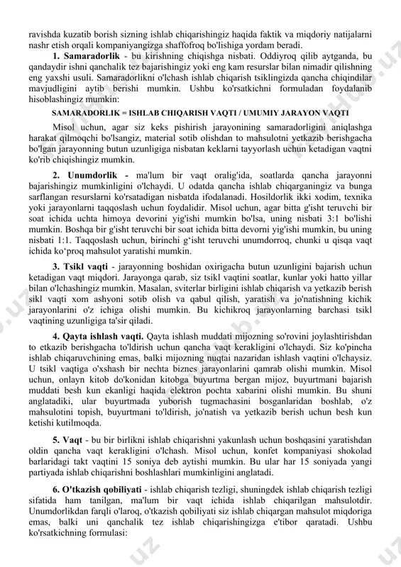 shdan o'zingizni himoya qilish uchun nima qilasiz va undan qanday chiqish mumkin? har bir joriy o'lchovni ko'rib chiqing va zarurligini tekshiring. ko'pgina kompaniyalar qimmatga tushadigan va biznesning muvaffaqiyatli ishlashiga kam yoki umuman ta'sir qilmaydigan keraksiz o'lchovlarni oladi. (yuqorida aytib o'tilgan ofis uskunalari kompaniyasining boshqaruvchisini ko'rib chiqing. o'chirish pichoqlarini tekshirish xizmat menejerining vaqtidan unumli foydalanganmi?) menejerlar kompaniyada qancha ma'lumotlar borligini va ular qimmatli ma'lumot ekanligini hisobga olishlari kerak. o'lchovlardan oqilona foydalaning. o'lchovlarni diqqat bilan tanlang va natijalarni aniqligi uchun doimo tekshirib turing. juda ko'p o'lchovlar qimmat, vaqt talab qiluvchi va noto'g'ri bo'lishi mumkin bo'lsa-da, biznesni muvaffaqiyatli yuritish uchun ma'lum darajada o'lchov zarur. biroq, o'lchovlar orqa ko'rinish oynasiga qarashga o'xshashligini unutmang; ular faqat nima bo'lganini aytib berishadi, nima bo'lishini shart emas. o'lchov tizimlarining narxini baholang. agar o'lchov xarajatlari tashkilotingizning ishlash darajasiga nomutanosib bo'lsa, ehtimol siz juda ko'p o'lchovlarni olmoqdasiz va shuning uchun ehtimol o'lchov tuzog'iga tushasiz. o'lchov narxini ko'rib chiqayotganda, ma'lumotlarni yig'ish …