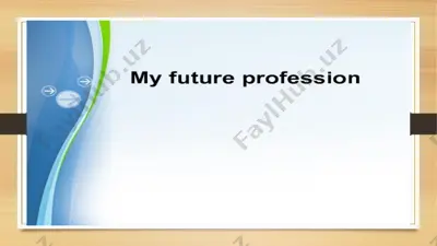 my future profession — PPTX