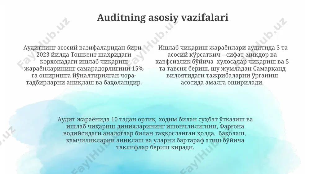 ishlab chiqarish jarayoni auditining maqsad va vazifalari - Page 4