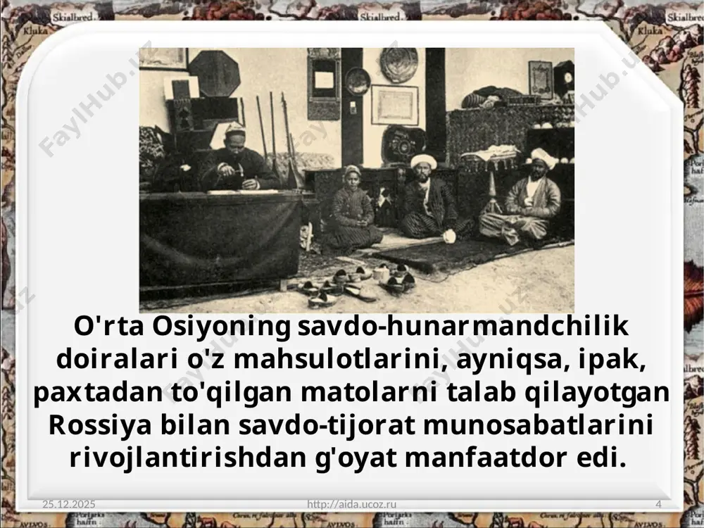 o'zbek xonliklari va rossiya imperiyasi munosabatlari 8-sinf - Page 4