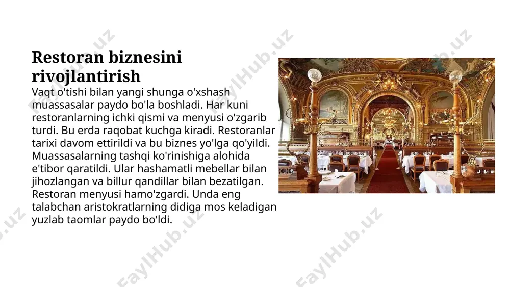 yevropa restoranlari arxitekturasi: tarix va uslublar - Page 5