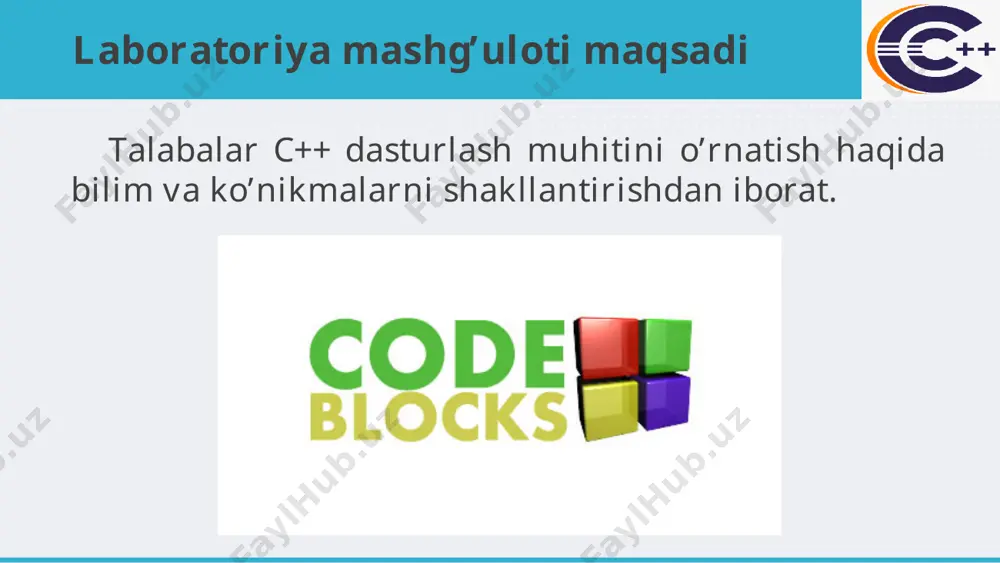 laboratoriya mashg‘uloti. c++ dasturlash muhitini o‘rnatish - Page 2