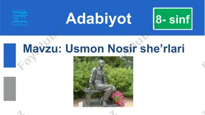 usmon nosir she’rlari — PPTX