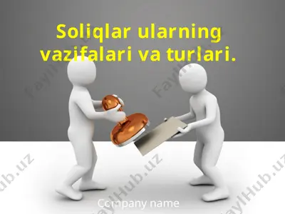 daromad solig'i va uning turlari — PPTX