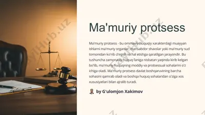 ma'muriy protsess — PDF