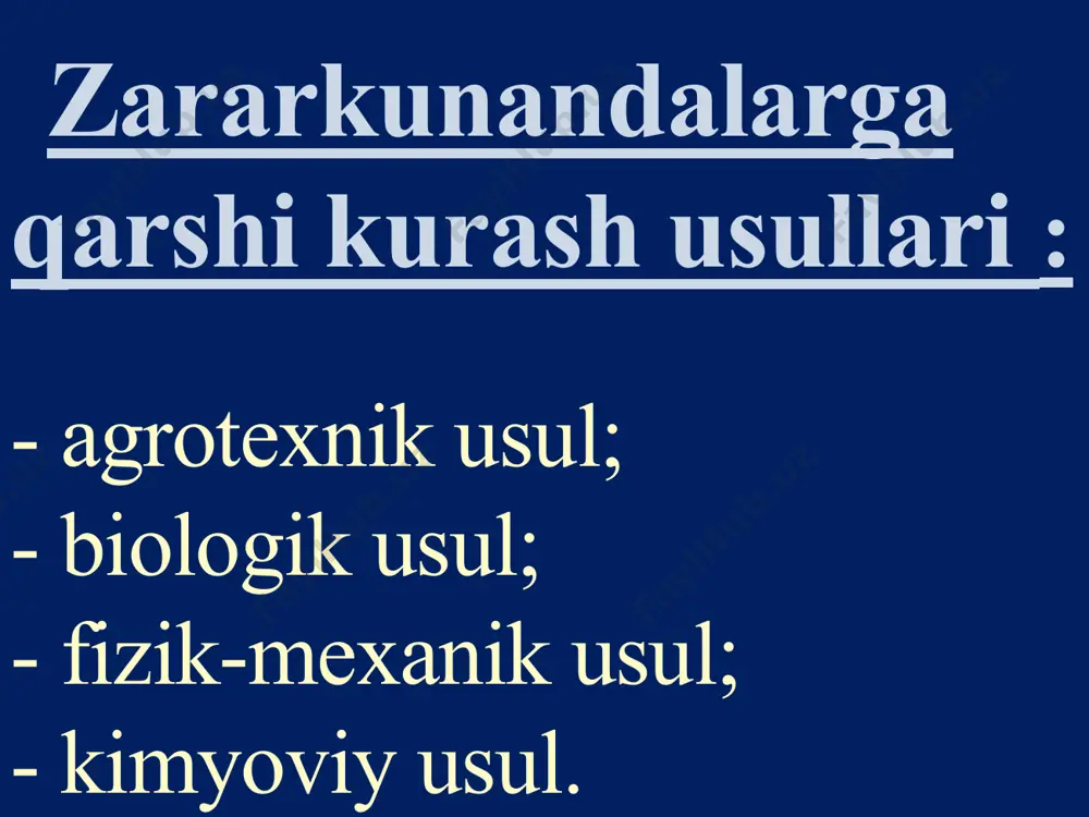 zararkunandalarga qarshi kurash - Page 5