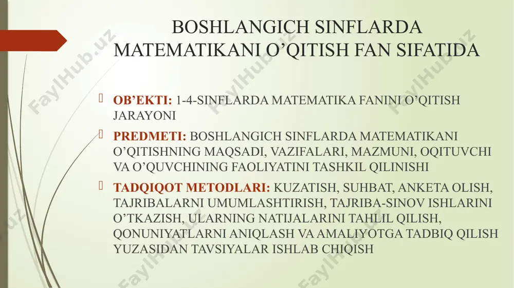 matematika o'qitish metodikasi - Page 5