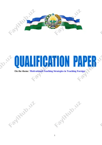 motivational teaching strategies in teaching foreign — DOCX