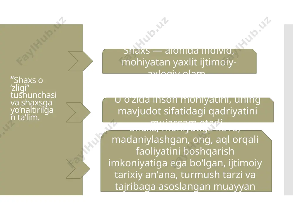 vchilarning pedagogik faoliyatining asosiy uslublari: kommunikator, ma'rifatparvar, tashkilotchi-tarbiyachi, fan o'qituvchisi, o'qituvchi-fasilyator (a.v.torxova). o’qituvchi-kommunikator etakchi funktsiya - qulaylikni yaratishtalabalar jamoasidagi psixologik iqlim; rag'batlantirishva muloqot jarayonida o'quvchilarning o'z-o'zini rivojlantirish uchun motivatsiyasi ma’rifatparvar etakchi funktsiya keng egalik bilan belgilanadifan, madaniyatning turli sohalarida bir qator qiziqish va ko'nikmalar,san'at va boshqalar, muloqotning jonli va faol tabiati, ijodiyshaxs rivojlanishining yaxlitligiga hissa qo'shadigan dunyoqarashhar bir talaba, uning individualligini shakllantirish, uyg'unlashtirishtabiat, jamiyat, o'z-o'zi bilan munosabatlar tashkilotchi-tarbiyachi etakchi funktsiya har xil turlarni tashkil qilishdirmaktab o'quvchilarining bo'sh vaqtlari sohasidagi faoliyati vamasalalar bo'yicha boshqa ijtimoiy institutlar bilan o'zaro hamkorliktalabalarni tarbiyalash; moyillik, qobiliyat va ijodiy rivojlanishsinfdan tashqari mashg'ulotlar jarayonida har bir talabaning salohiyati;shaxsiy intilishlarini to'liqroq amalga oshirishga ko'maklashish vao'quvchilarning qiziqishlari fan o’qituvchisi etakchi funktsiya o'qituvchining diqqatini aks ettiraditalabalarda ilmiy bilimlar tizimini shakllantirish va rivojlantirisho'qitiladigan fan mazmuni doirasidagi ko'nikmalar,o'qituvchining didaktosentrizmning ustun pozitsiyasi, bu erdata'lim jarayoniga ta'limdan ustunlik beriladi p.torrensning “tugallanmagan rasmlar” testi tugallanmagan suratlar metodini 5 yoshdan oshganlarda amalga oshirish mumkin. bu psihologik …