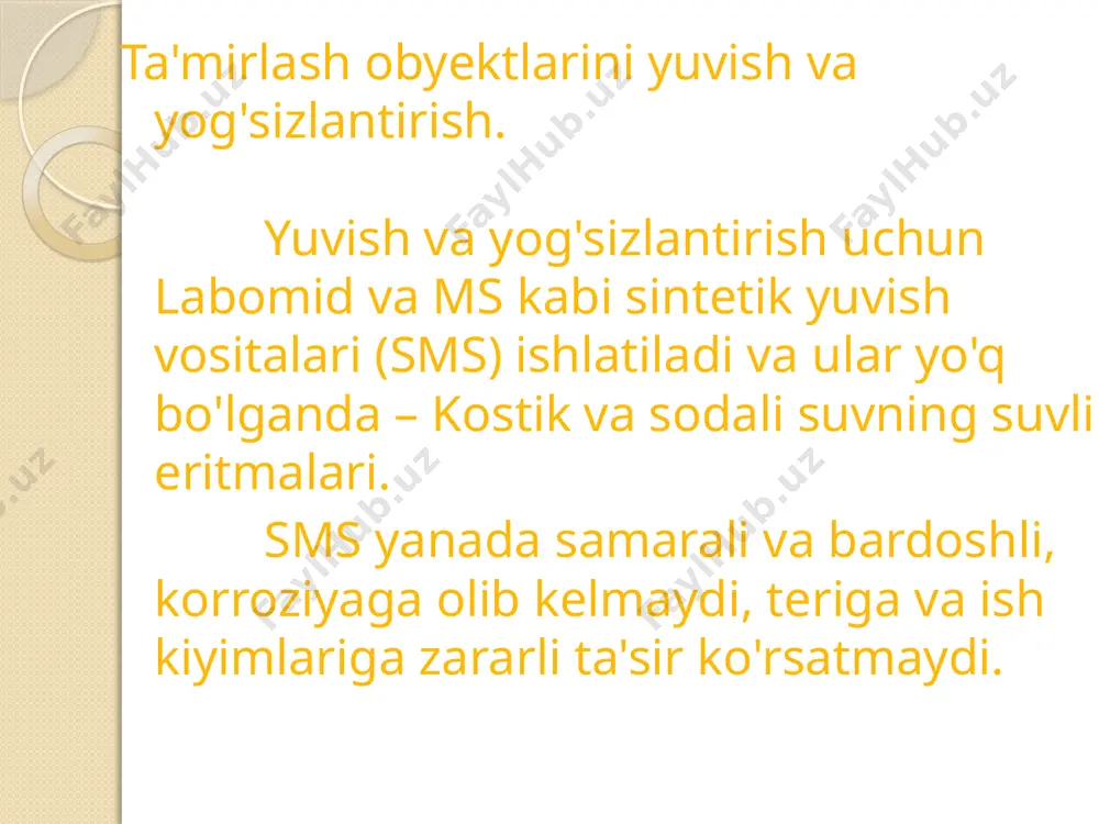 labomid va ms kabi sintetik yuvish vositalari (sms) - Page 3
