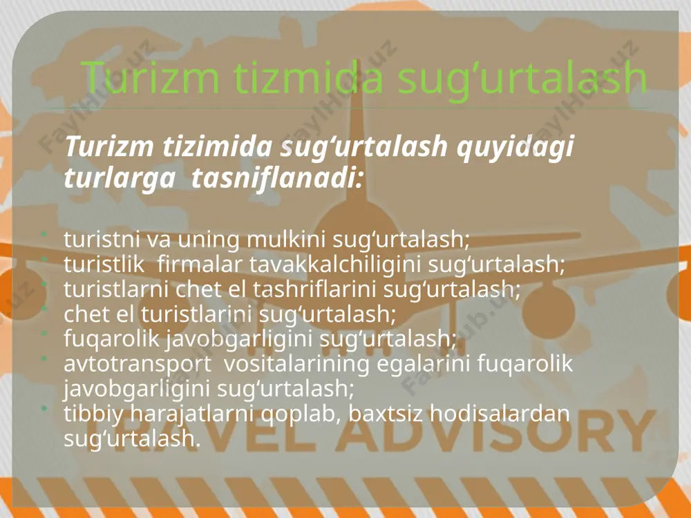 транспорт хизматларини амалга оширишда хавфсизликни таъминлаш (turizm) - Page 4