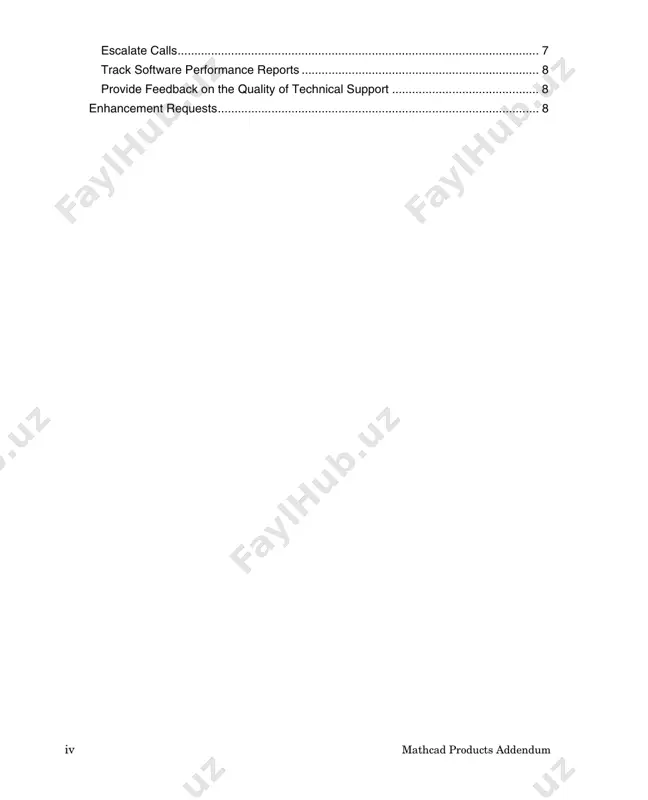 ............................ 8 v about this guide the mathcad addendum augments the ptc customer service guide at http://www.ptc.com/support/cs_guide/. the transition to the support of mathcad products through ptc is explained in the mathcad integration update page: http://www.ptc.com/company/mathcad refer to the ptc customer service guide for descriptions of services provided through technical support, the customer care center (including license management, maintenance support, training, and consulting), and the ptc web site. the guide also provides general information on how to contact ptc (parametric technology corporation). technical support contact ptc technical support via the ptc web site, phone, fax, or e- mail if you encounter problems using the software. contact information for ptc technical support is available on the ptc customer support site: http://www.ptc.com/support getting a service contract number (scn) you must have a service contract number (scn) to receive technical support. if you do not have an scn, contact ptc using the instructions …