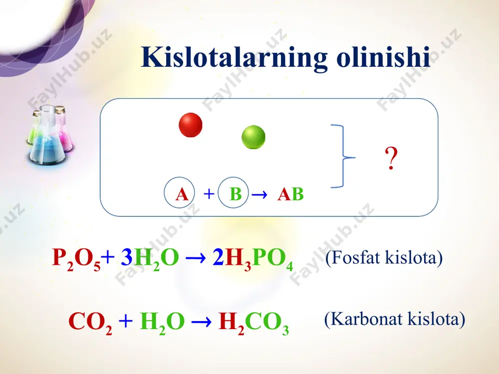 kislotalarning metallar bilan o’zaro taʼsiri va kislotali yomg’ir - Page 5