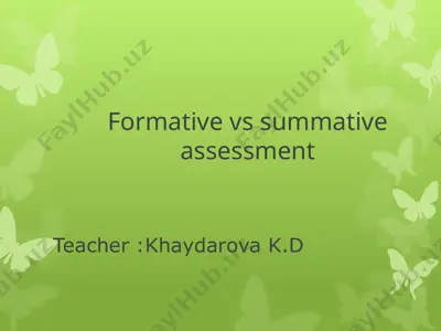 formative and summative assessment — PPTX