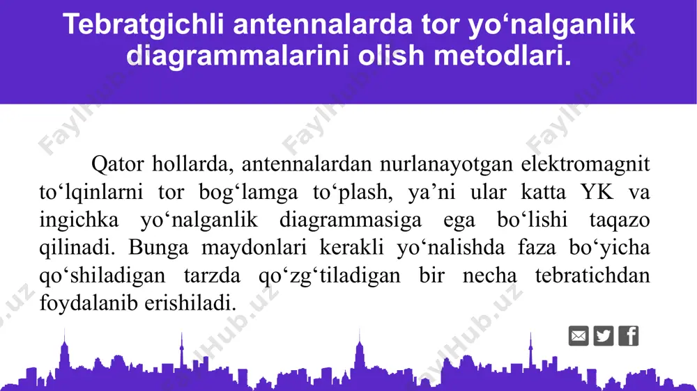 tebratgichli antennalar yo'nalish methodlari - Page 3
