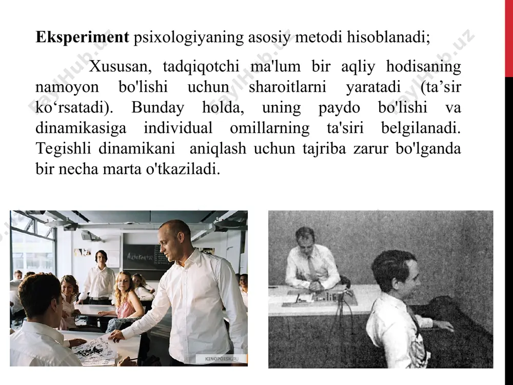 i rivojlanishini o`rganadi. o`sishning bu davrlari inson shaxsi va ongining eng intensiv shakllanish davridir. bolalar psixologiyasining asosiy problemasi “bolaning aqliy taraqqiyoti tarixidir”. e’tiboringiz uchun rahmat
