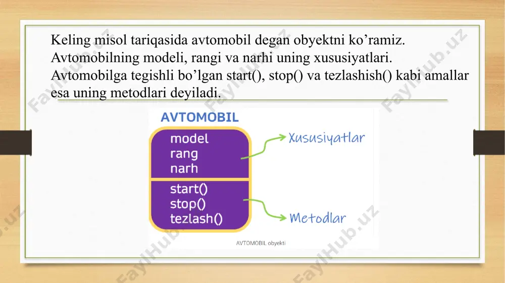 python dasturlash tilida obyektlar va sinflar - Page 5
