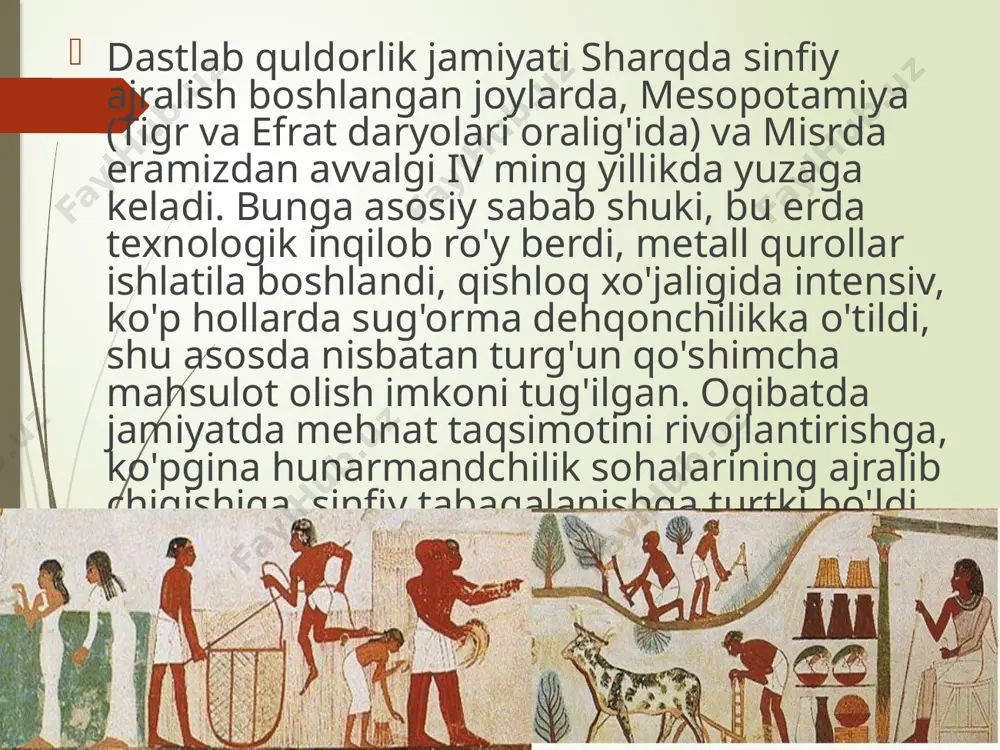 ikning manbai mehnat bo'lib, hokimlar boyligi xalq boyligiga asoslanadi. u xalq hisobiga quldorlar boyligi ortishi tarafdori edi, xalqni ko'proq ishlab, kamroq iste'mol qilishga chaqirdi. syun-tszi davlatning iqtisodiy jihatdan kuchayishi tarafdori edi, odamlarning boylikka intilishini qoralamagan (ular qonun asosida ish yuritishsa bas). ammo inson bir vaqtning o'zida ko'p kasb egasi bo'la olmaydi, degan fikr paydo bo'ldi, ya'ni olim mehnat taqsimoti zarurligi g'oyasini ilgari suradi (bu juda muhimdir). davlatning iqtisodiy siyosati uchta asosiy tamoyilga asoslanishi kerak: harajatlarni iqtisod qilish, ya'ni tejab-tergab sarflash; xalq to'qligini ta'minlash; ortiqcha mahsulotlarni saqlash zarurligi. qadimgi xitoy ijtimoiy hayotida daosizm (aynan - yo'l) g'oyalari alohida o'rinni egallaydi, uning asoschisi lyao-tszi bo'lib, konfutsiy davrida yashab, ijod etgan (e.a. iv-iii asrlar). u taqiqlovchi qonunlarga amal qilmaslikni taklif etdi, qonunlar ko'pligi tufayli «xalq kambag'allashmoqda», degan edi u. daosizm g'oyalari konfutsiylikka qarama-qarshi bo'lib, insoniyat avvalgi majburiyatlaridan voz kechishi, oddiy tabiiy hayotga qaytishi kerak, degan fikrni ilgari suradi. bu g'oyaga ko'ra inson ibtidoiy …